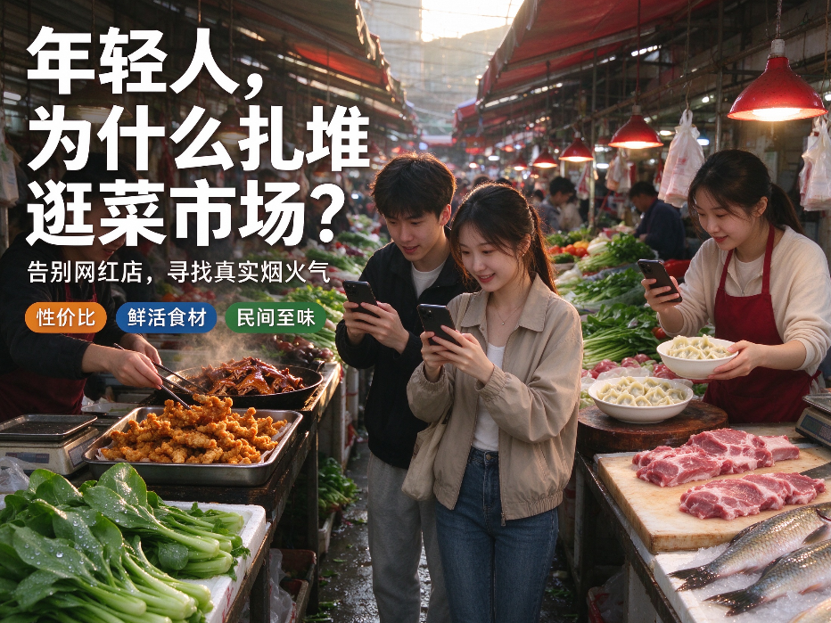 告别网红店，这届年轻人为何开始扎堆逛菜市场？