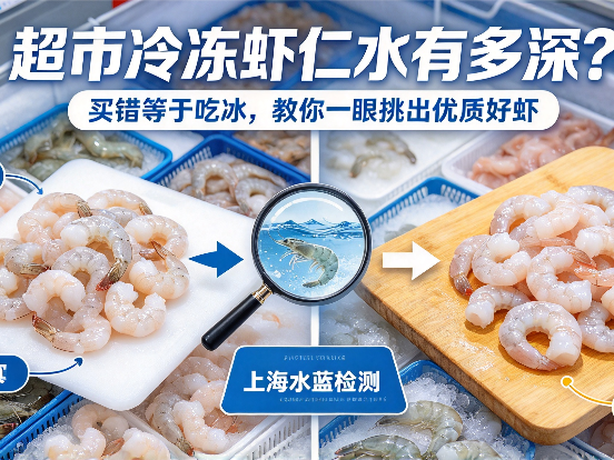超市冷冻虾仁水有多深？买错等于吃冰，教你一眼挑出优质好虾